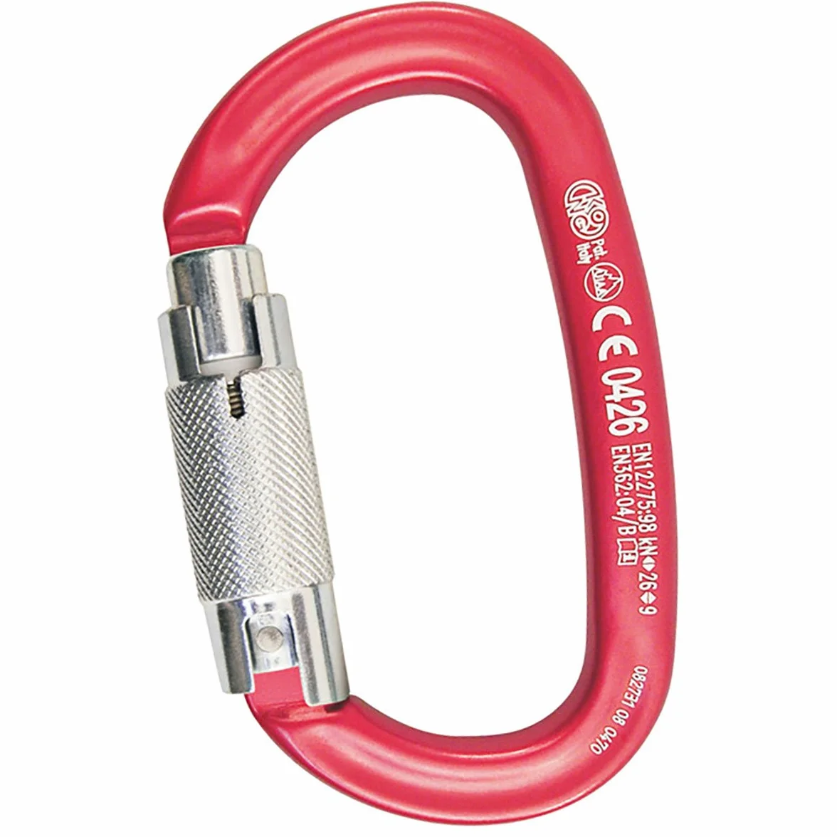 Moschettone Ovale in Alluminio Kong Ovalone Alu Twist Lock Chiusura 2 Movimenti Keylock Certificato CE 79g