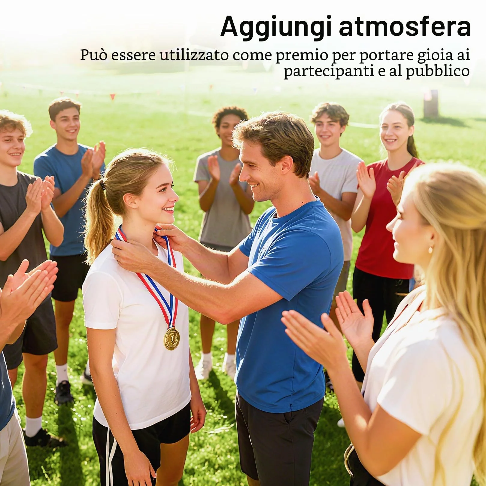 Medaglie Bambini Personalizzate 8 Pezzi, Medaglie Premiazioni Oro per Sport Scuola Compleanni