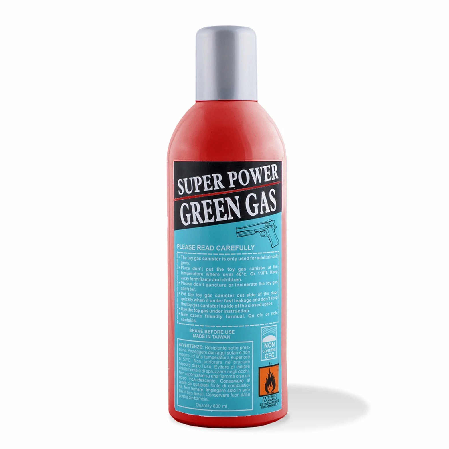 Bombola Green Gas Ricarica Softair Air Soft 600Ml