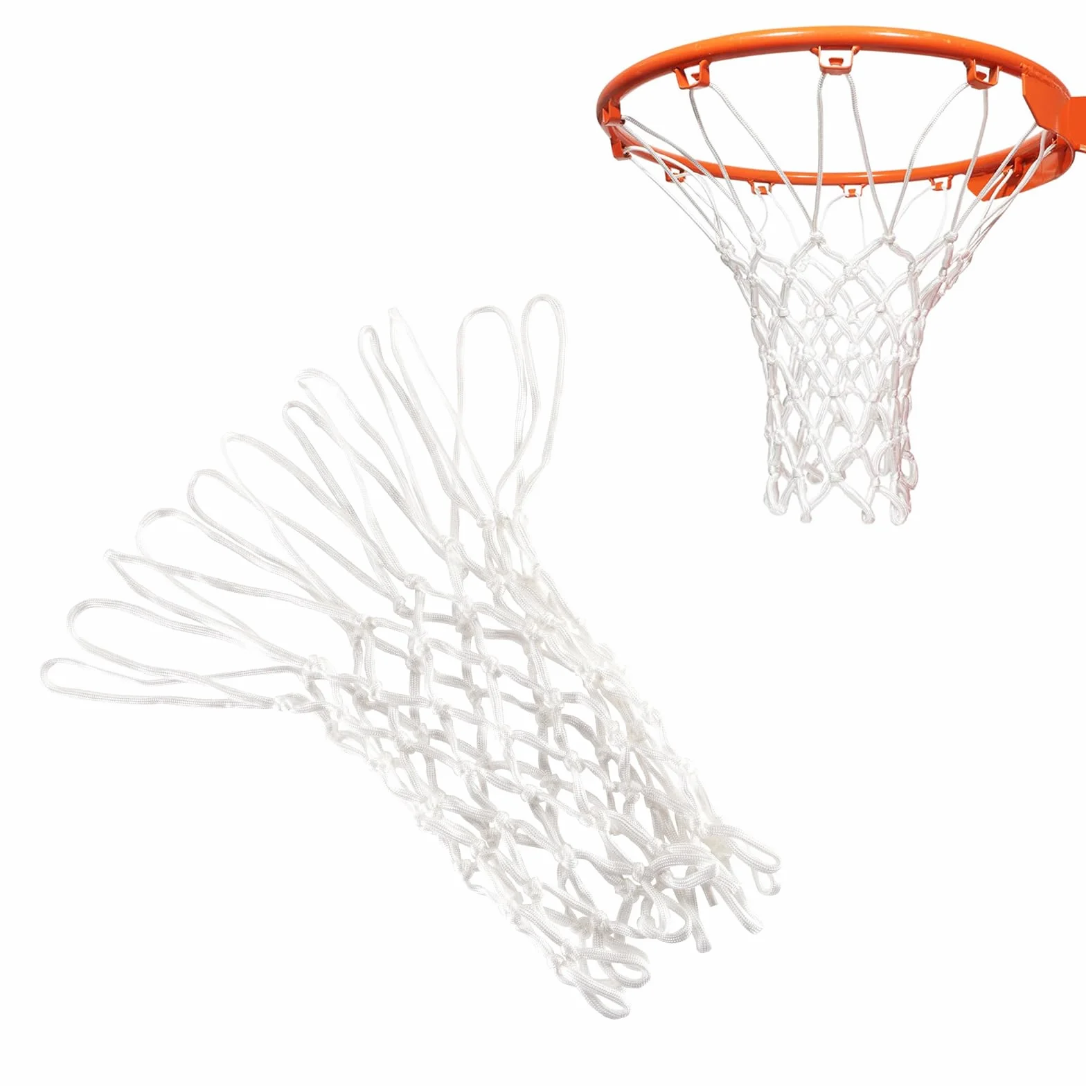 Cerioll Rete da basket taglia standard resistente alla pioggia e al sole bianco
