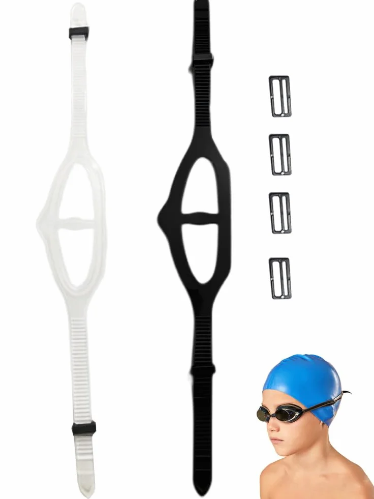 Faderr 2 pezzi Silicone Dive Mask Strap Sostituzione Universale Maschera Cinturino, Occhiali Da Nuoto Occhiali Cinturino In Silicone Fascia Della Testa Accessori per Immersioni Nuotata Snorkel