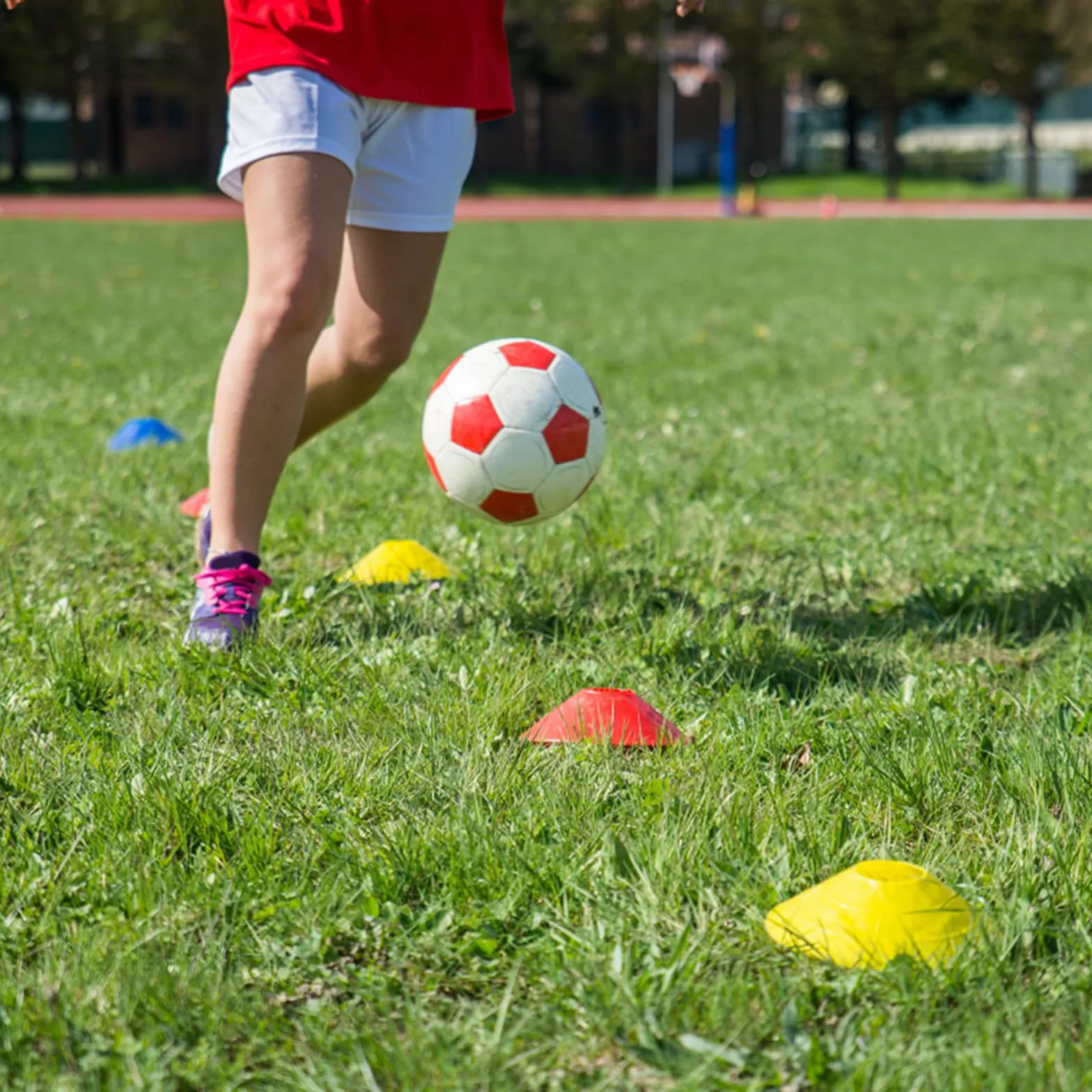 Set di Coni da Calcio, Coni Rotondi con Supporto, Dischi per Marcatura, per Hockey, Pattinaggio su Ghiaccio, Pallamano, Allenamento (5)