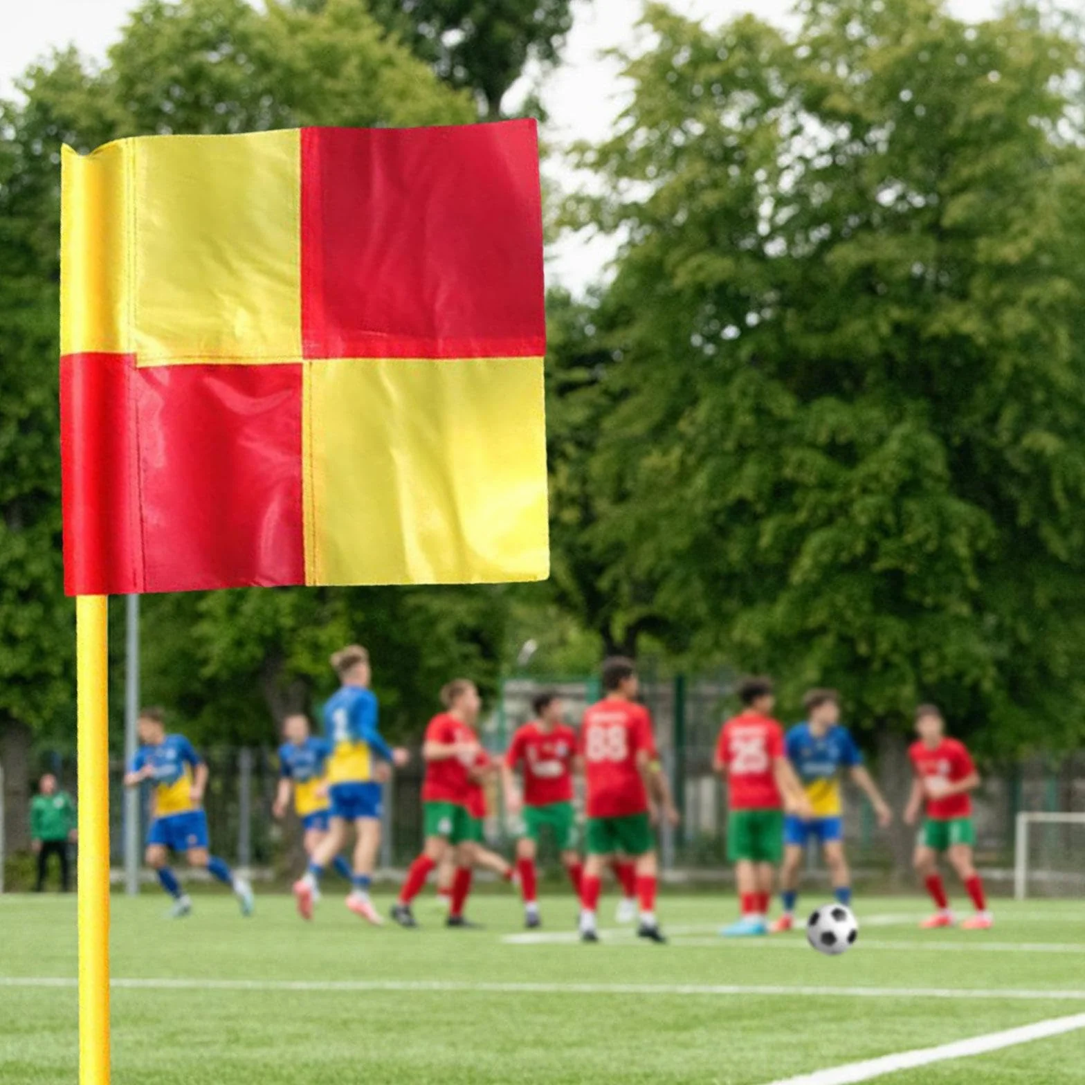 Perfk Attrezzatura per l'Allenamento con Bandierine da Calcio, Resistenti alle Intemperie