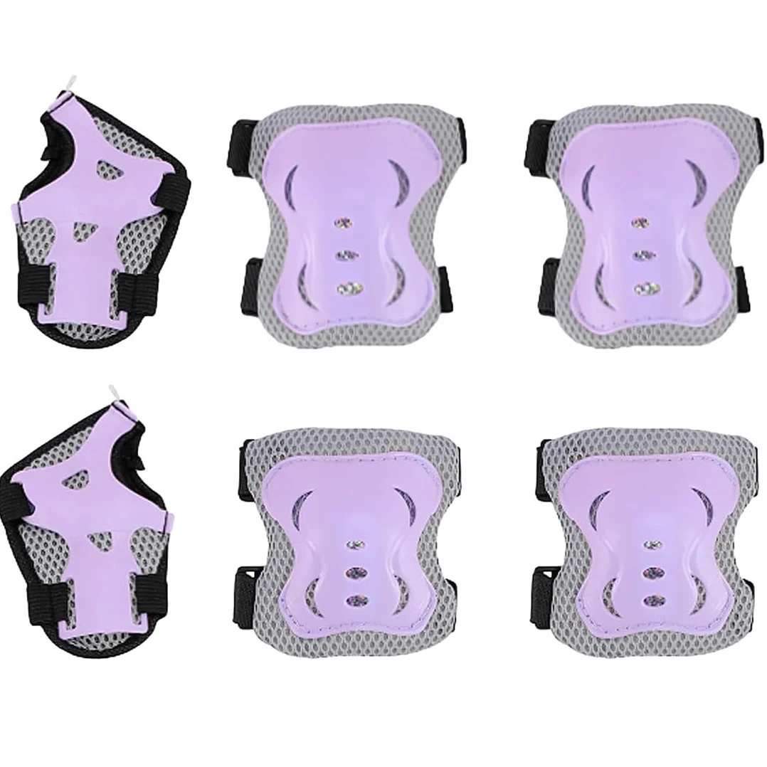 Kit di protezione per pattini a rotelle per bambini, 6 pezzi