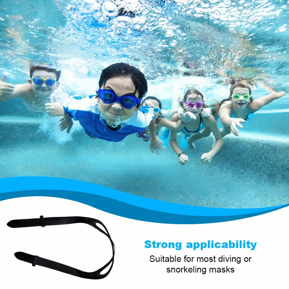 Faderr 2 pezzi Silicone Dive Mask Strap Sostituzione Universale Maschera Cinturino, Occhiali Da Nuoto Occhiali Cinturino In Silicone Fascia Della Testa Accessori per Immersioni Nuotata Snorkel