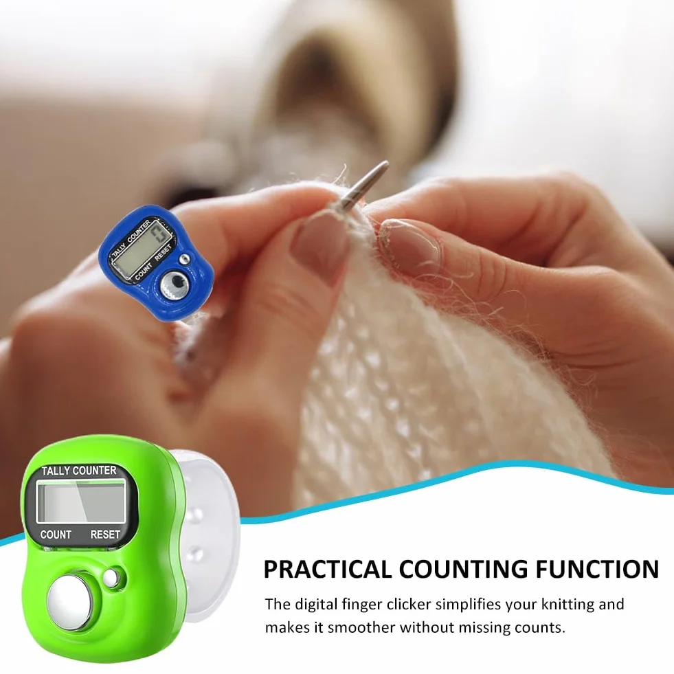 Contatore Elettronico Digitale 3 Pezzi Mini Finger Counter Hand Held Display