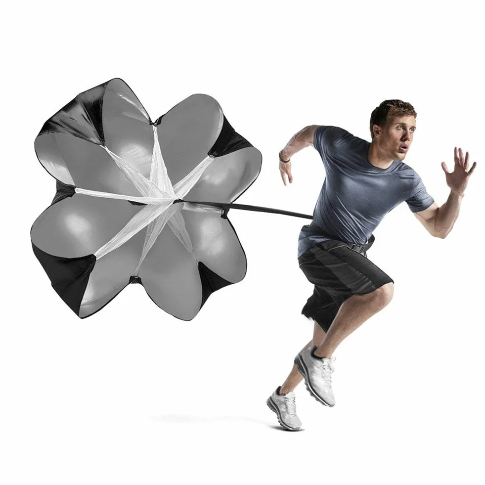 Speed Resistance Paracadute Training Running Umbrella Sprint Chute 56 pollici per Calcio Allenamento