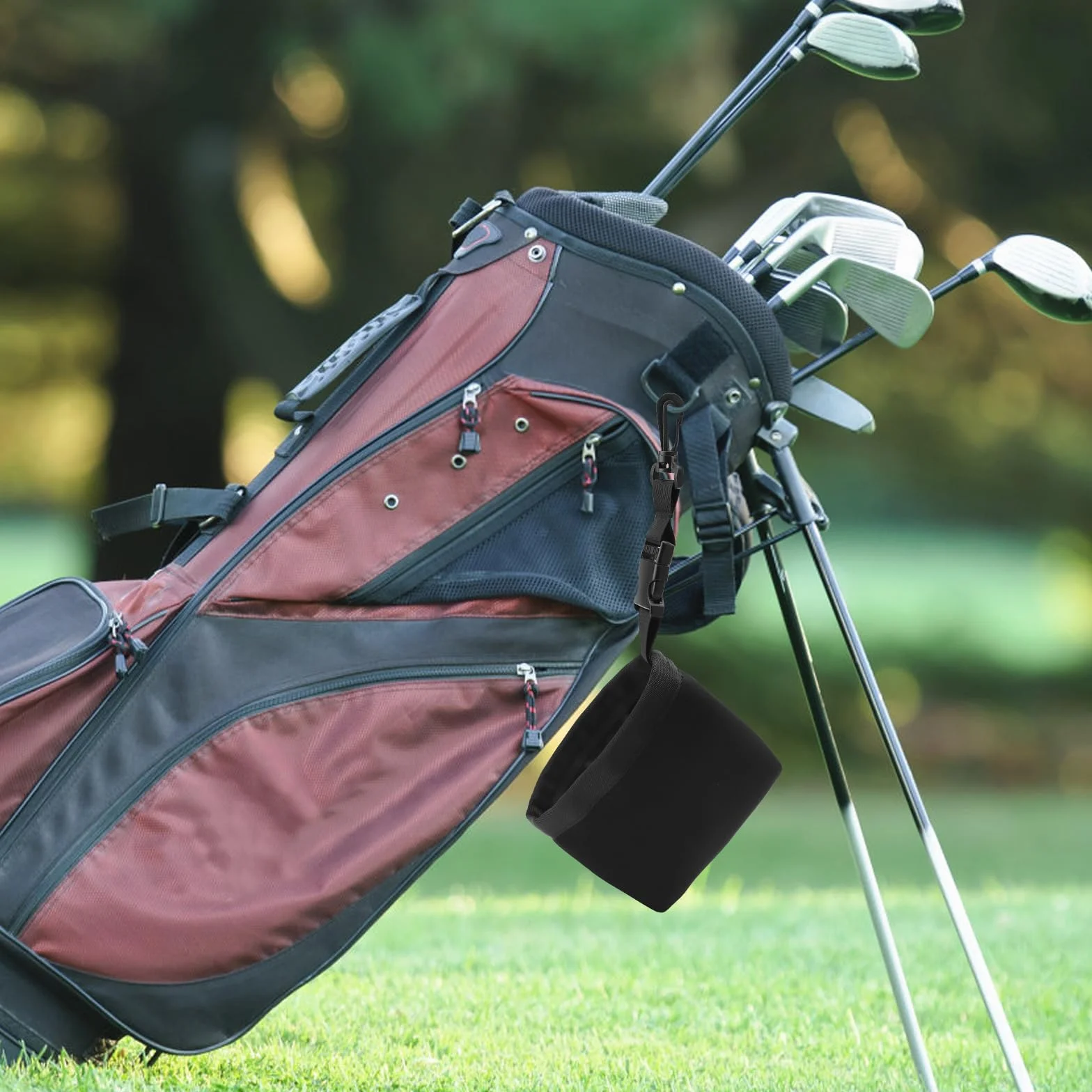 Borsa per Pulizia Mazze da Golf e Palline Clip Staccabile Lavabile