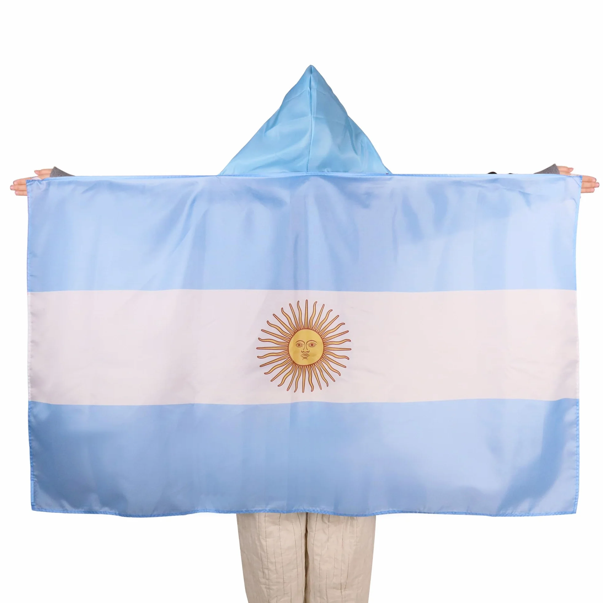 AZ FLAG Bandiera Argentina 150x90 cm 100% Poliestere con Maniche Integrate