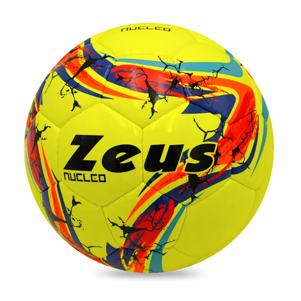 Pallone da Calcio Nucleo Zeus Resistente Alta Visibilità per Allenamenti Partite