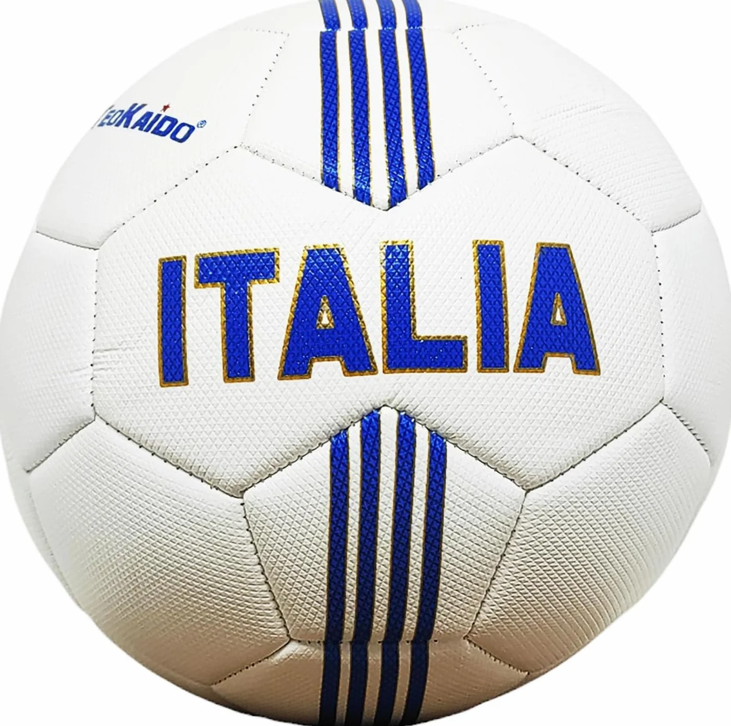 Pallone da Calcio da Allenamento o Partita Italia con Scudetto Tricolore Misura 2 Azzurro o Bianco
