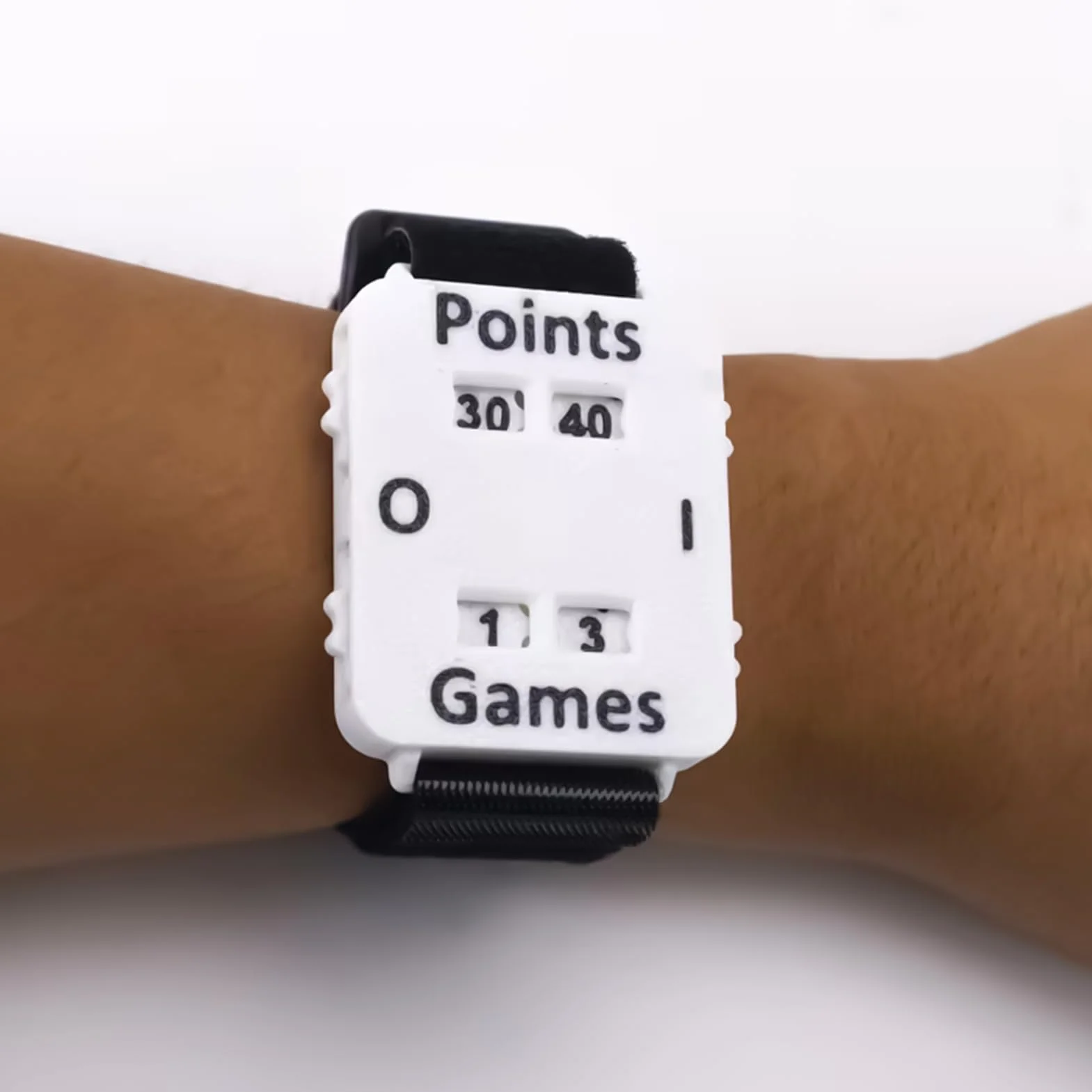 Bracciale Contatore Punteggi – Misuratore Regolabile Grande Schermo Cinturino da Polso Tennis per Adulti Uomini Donne Sport