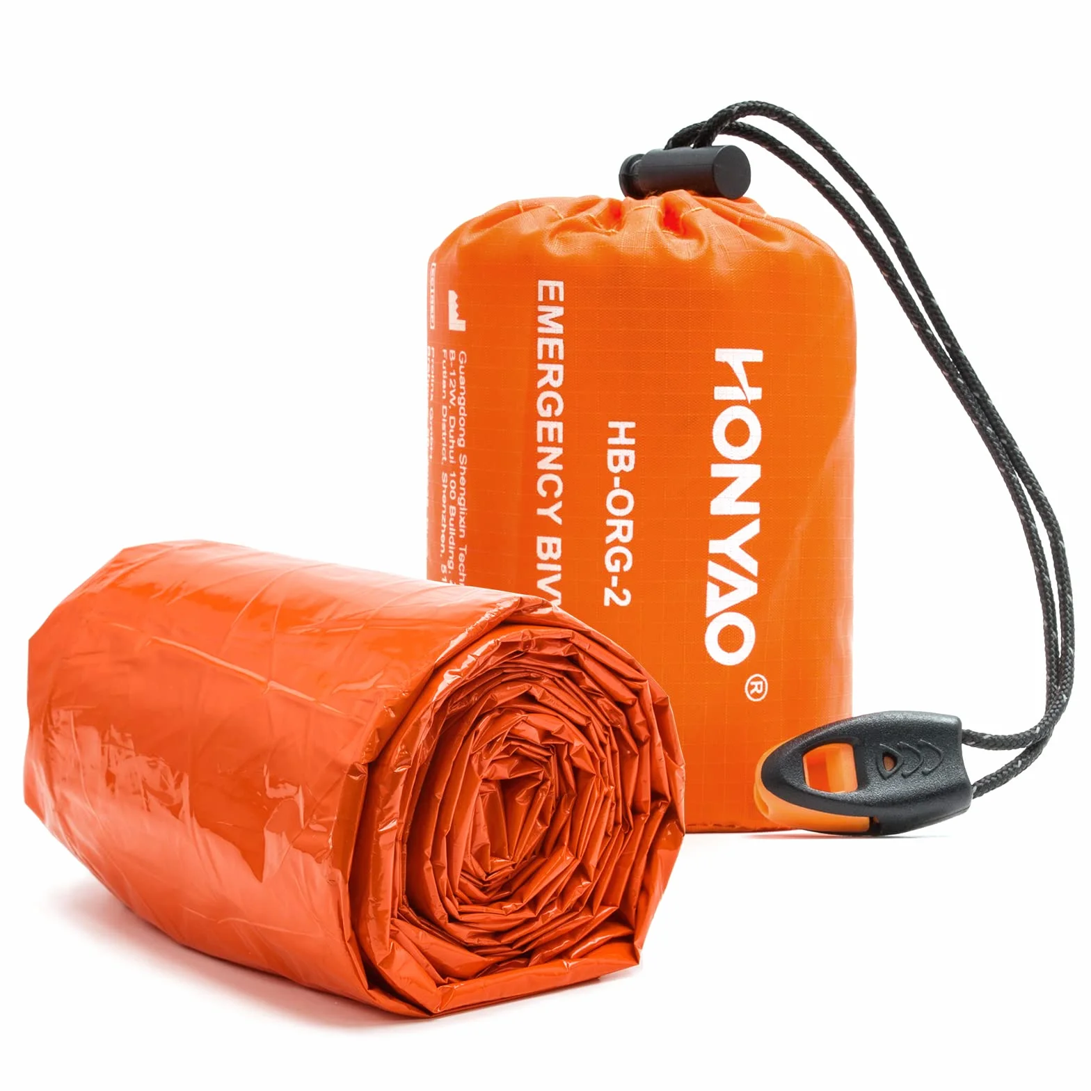 HONYAO Coperta di Sopravvivenza Riutilizzabile, Sacco a Pelo d'Emergenza per Outdoor Campeggio Trekking