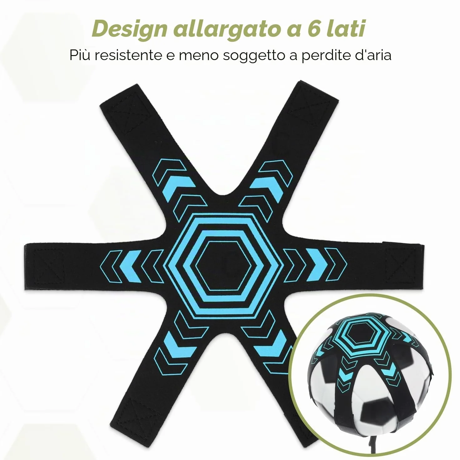 GHB Trainer da Calcio Accessori per L’Allenamento Individuale con Cintura Regolabile Bambini Controllo Palla