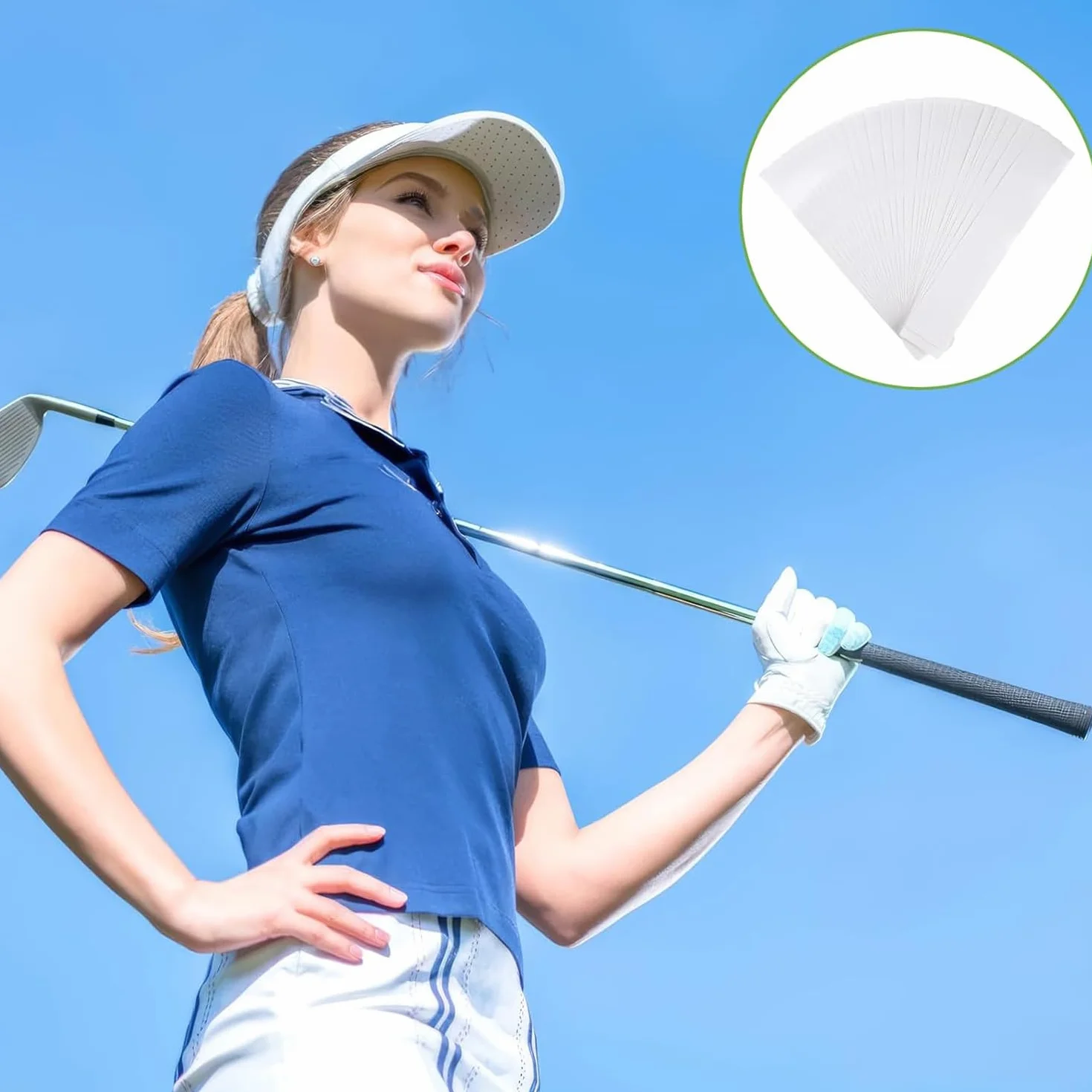 Nastro adesivo per impugnatura da golf WUBAYI 15 pezzi biadesivo 25x5 cm antiscivolo