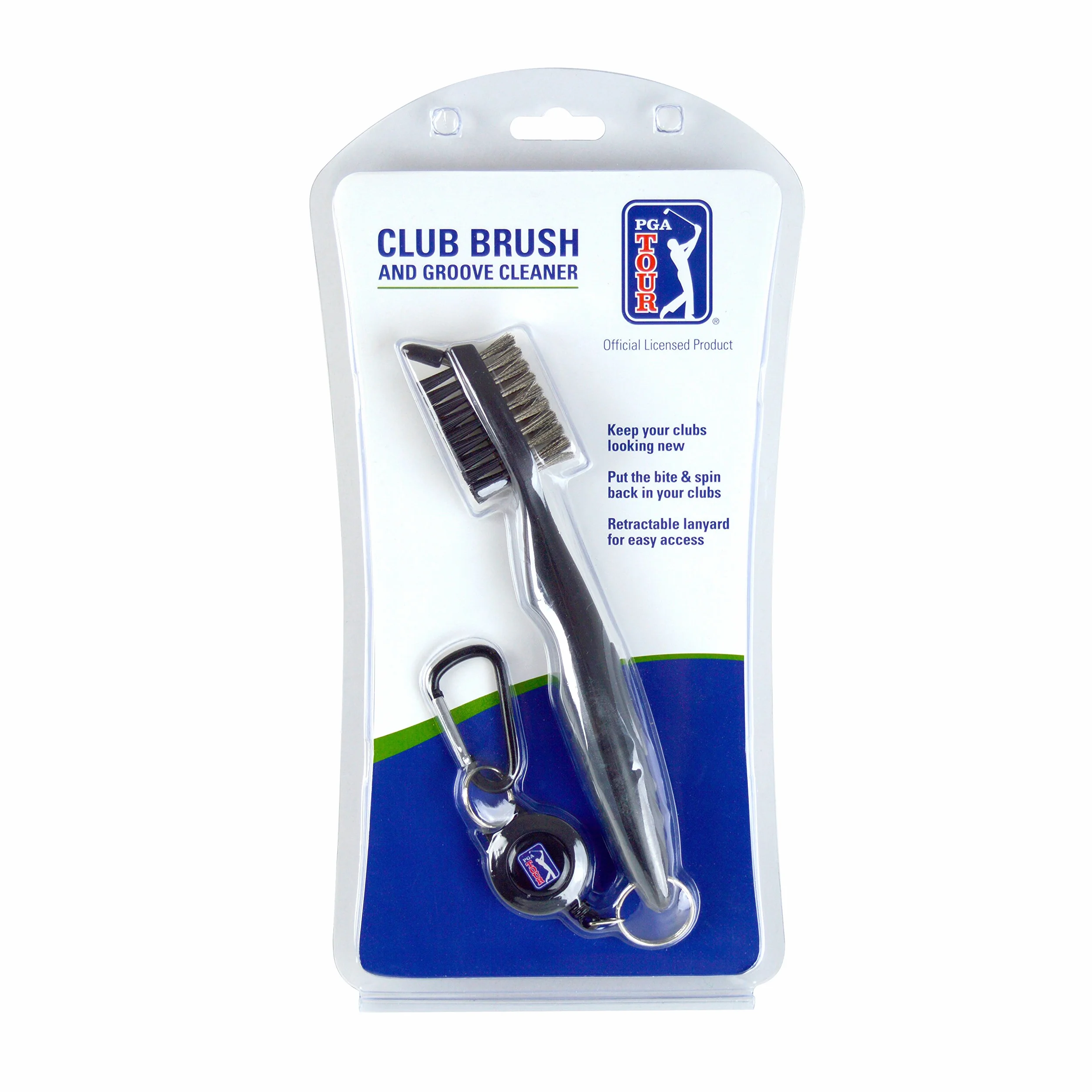 PGA Deluxe Dual Sided Golf Club Spazzola e Groove Cleaner