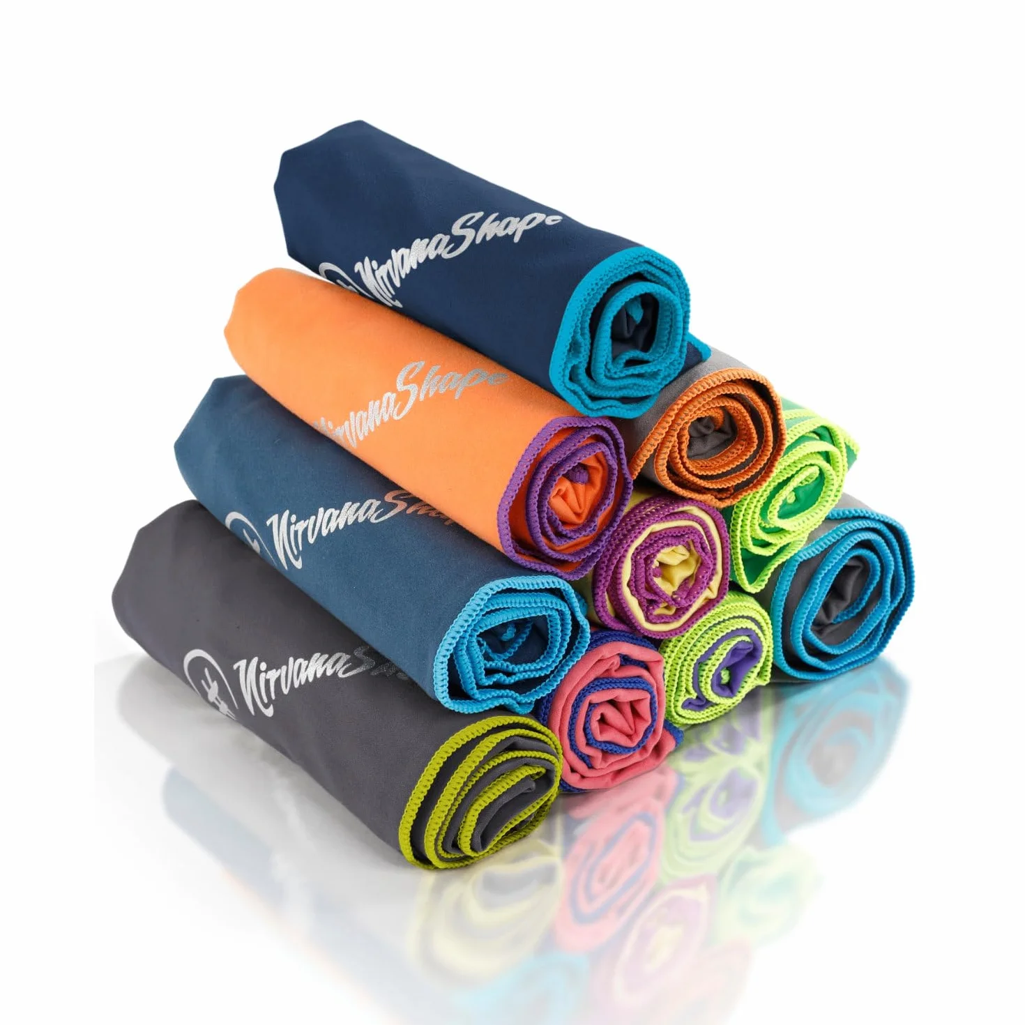 Asciugamano Microfibra 14 Colori 8 Taglie Asciugatura Rapida Leggero Assorbente da Viaggio Bagno Spiaggia Yoga Sauna