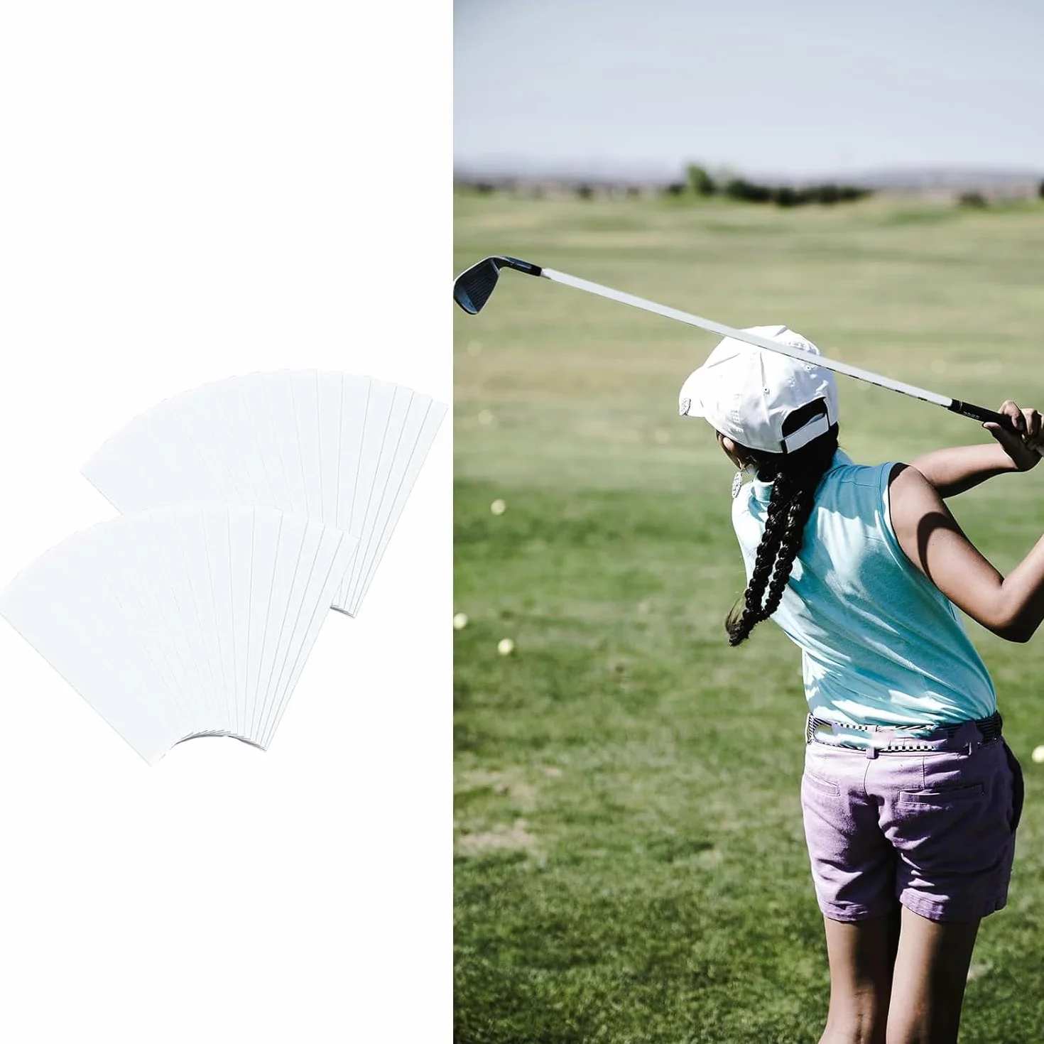 Nastro adesivo per impugnatura da golf WUBAYI 15 pezzi biadesivo 25x5 cm antiscivolo