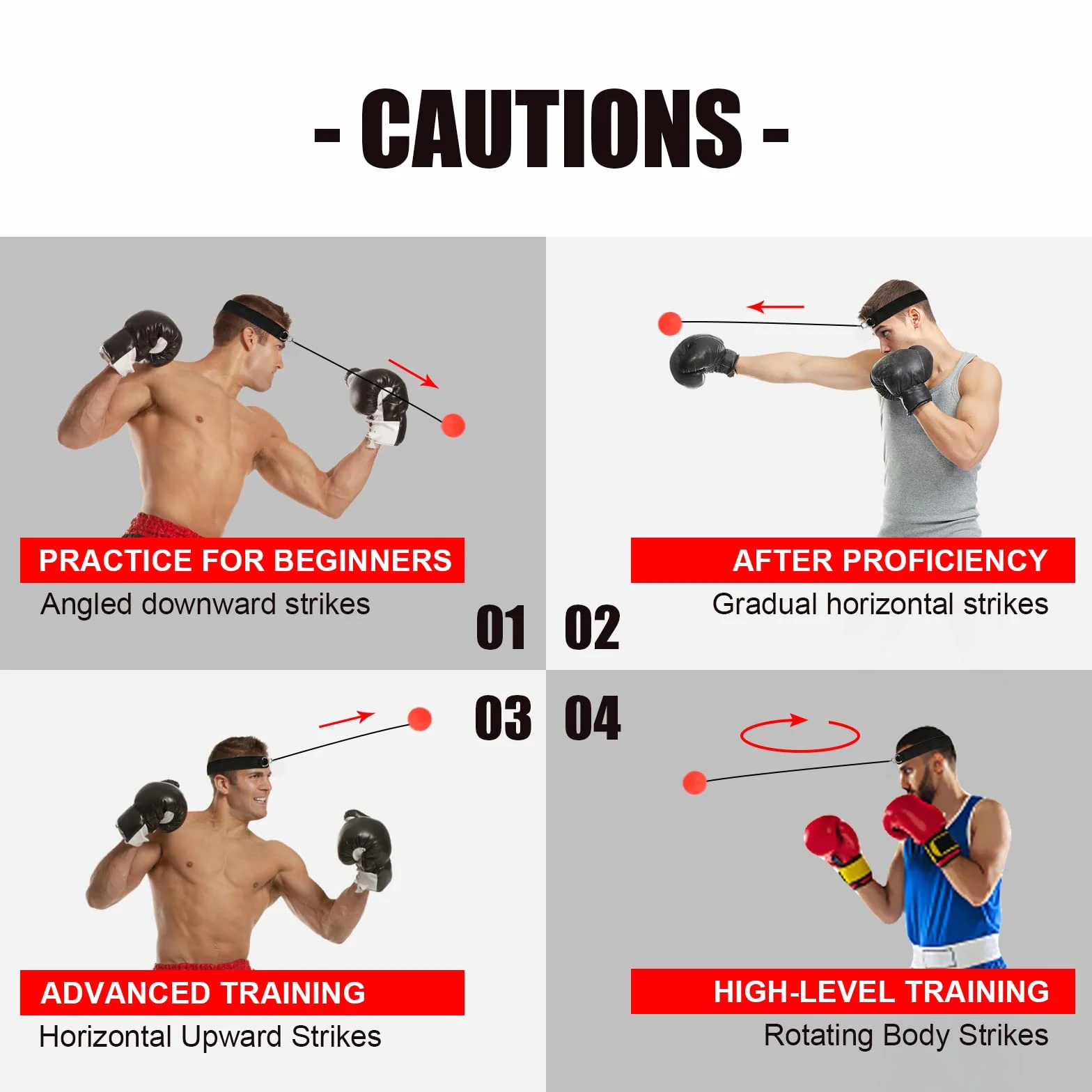 Boxing Reflex Ball, Reflex Ball Plus Fasce Regolabili, Coordinazione Occhio Mano Attrezzature da Allenamento Boxe