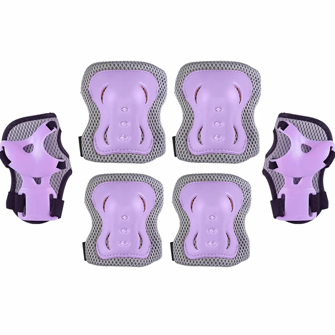 Kit di protezione per pattini a rotelle per bambini, 6 pezzi