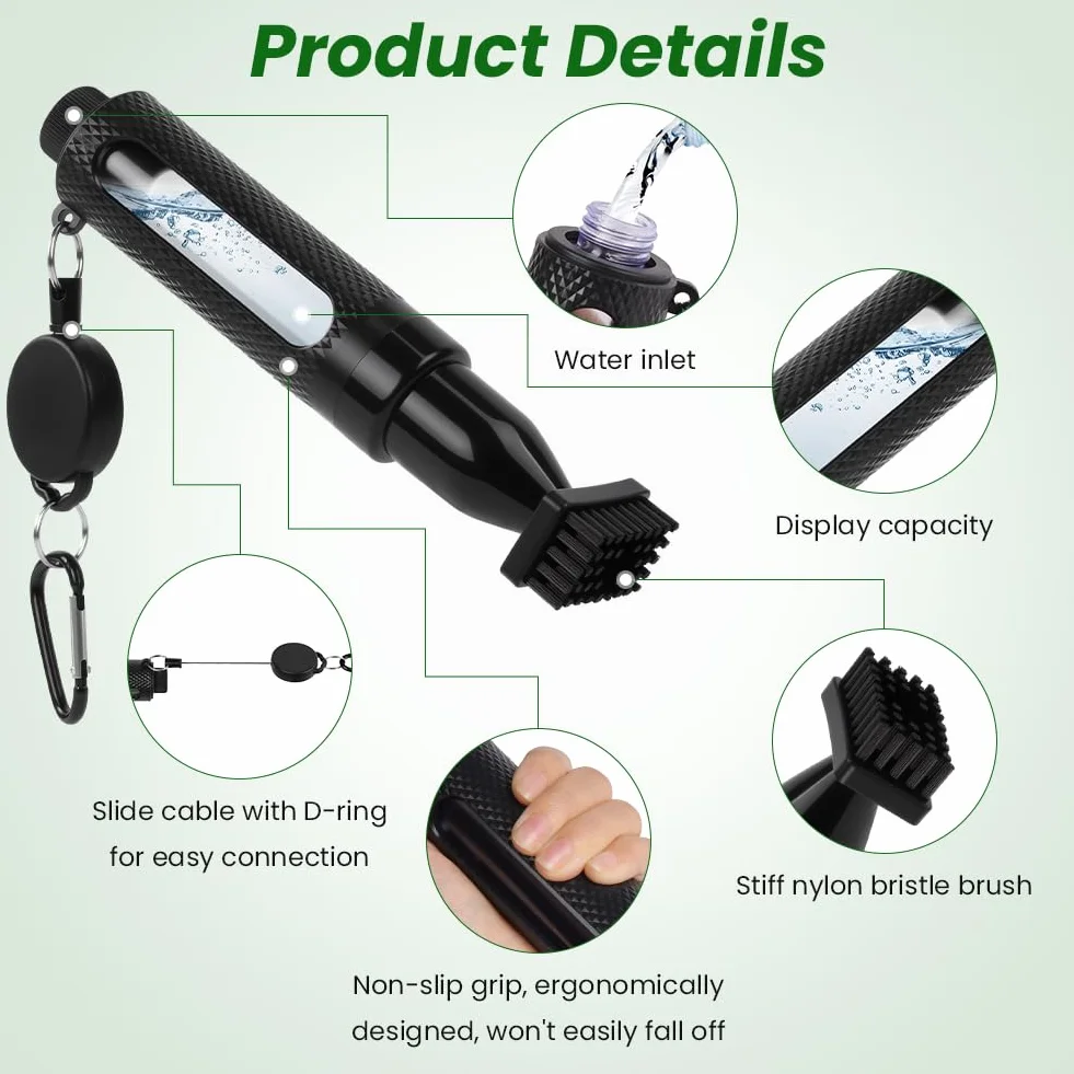 flintronic 2/3 Pezzi Kit di Pulizia per Golf Accessori da Golf