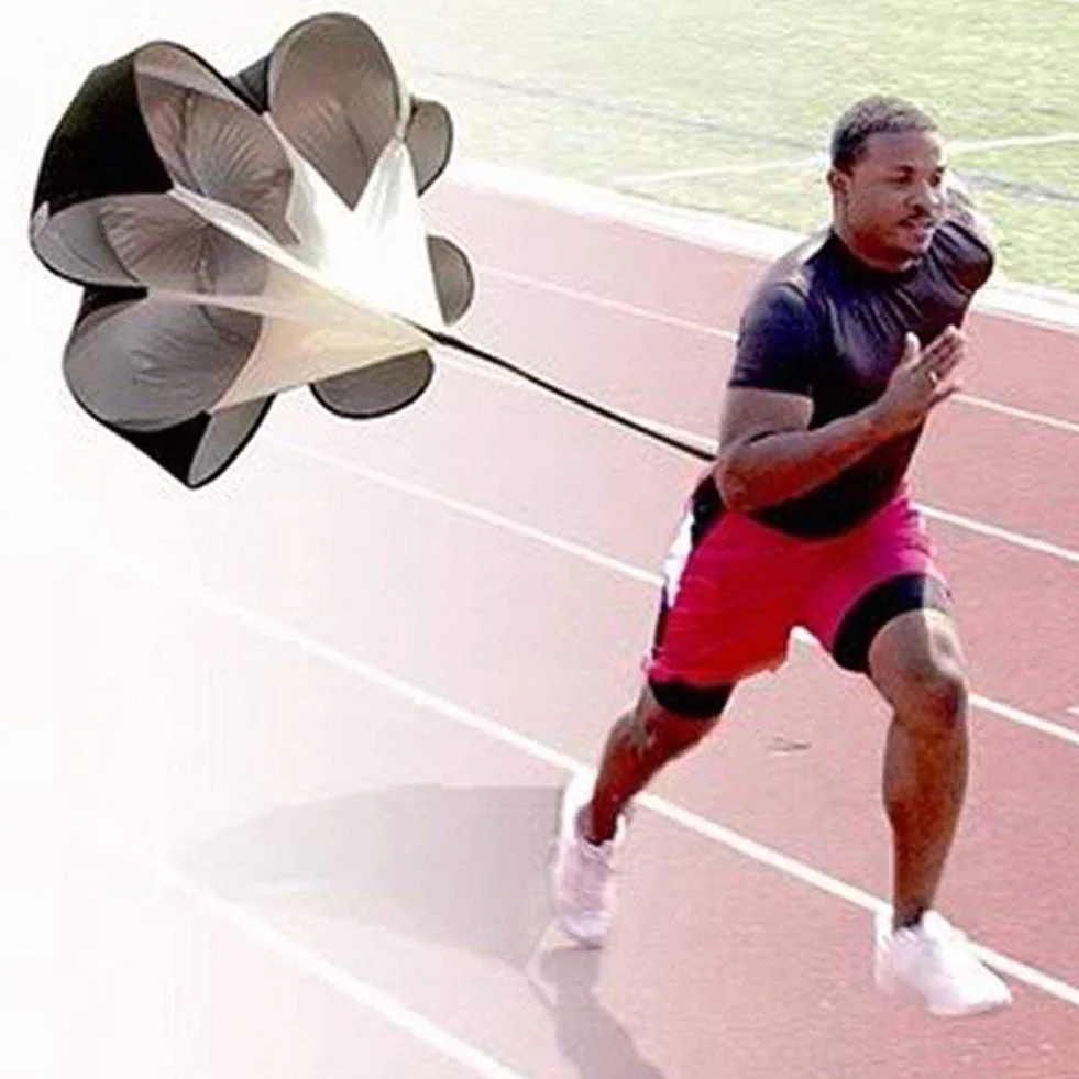 Speed Resistance Paracadute Training Running Umbrella Sprint Chute 56 pollici per Calcio Allenamento