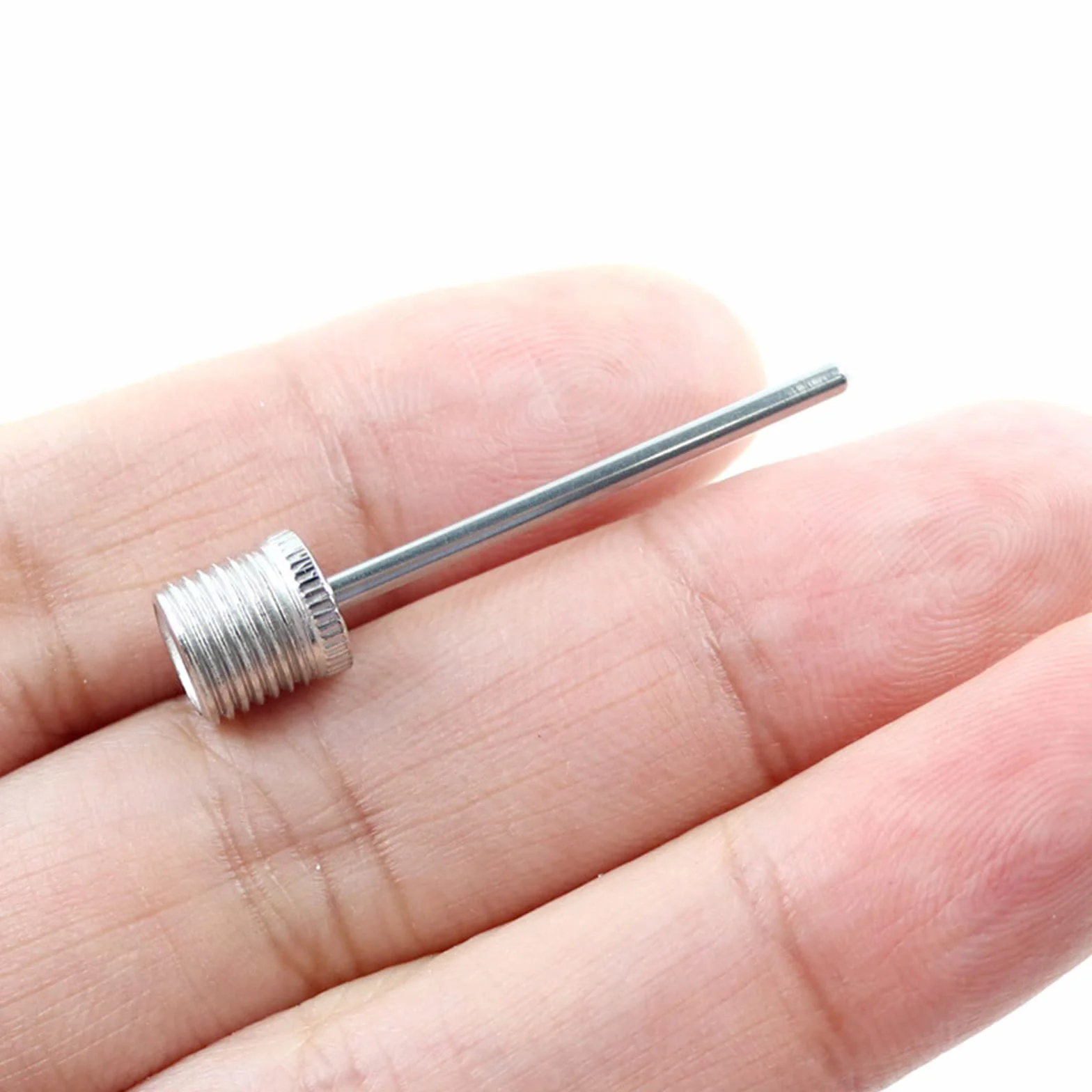Set di 5 Ago per Gonfiare Palloni in Acciaio Inox, Spillo per Valvola Pompa