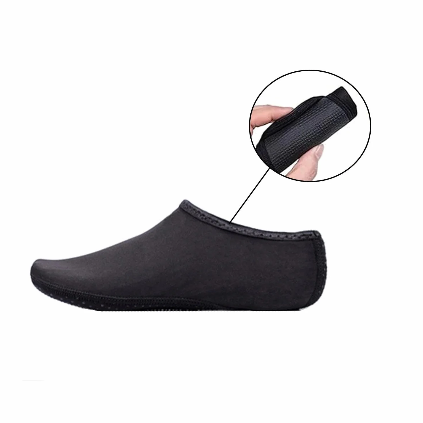 1 Paio Calze Acquatiche – Design Scalzo per Nuoto/Yoga – Suola Antiscivolo Uomo/Donna/Bambino – Leggere e Traspiranti