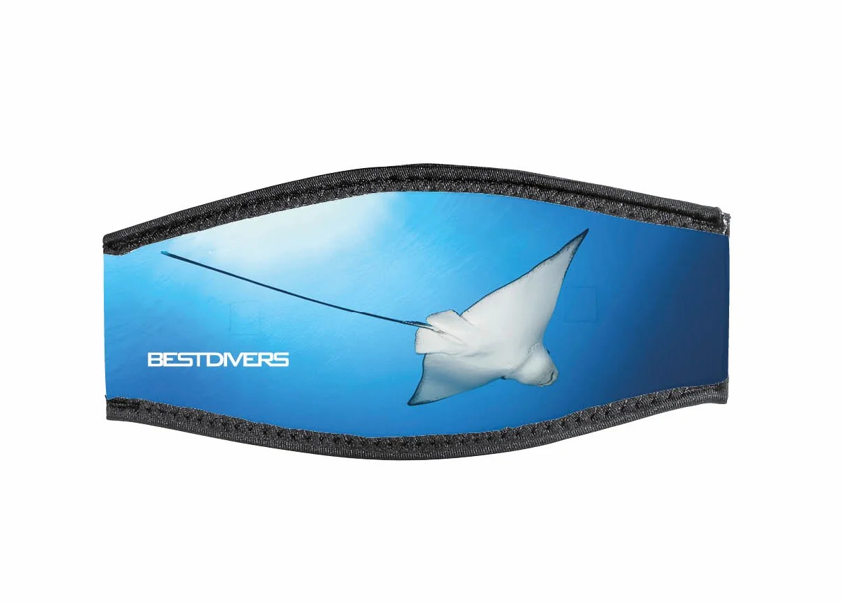 Best Divers IN/MNT-DV, Cinturino Maschera in Neoprene, Doppio Velcro, Manta