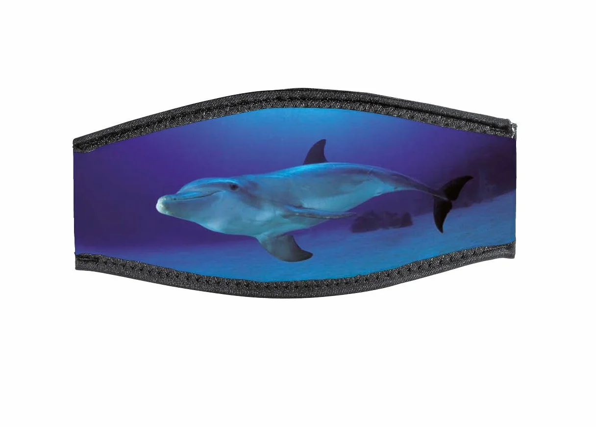 Best Divers IN/1DOL-DV, Cinturino Maschera in Neoprene, Doppio Velcro, 1 Delfino