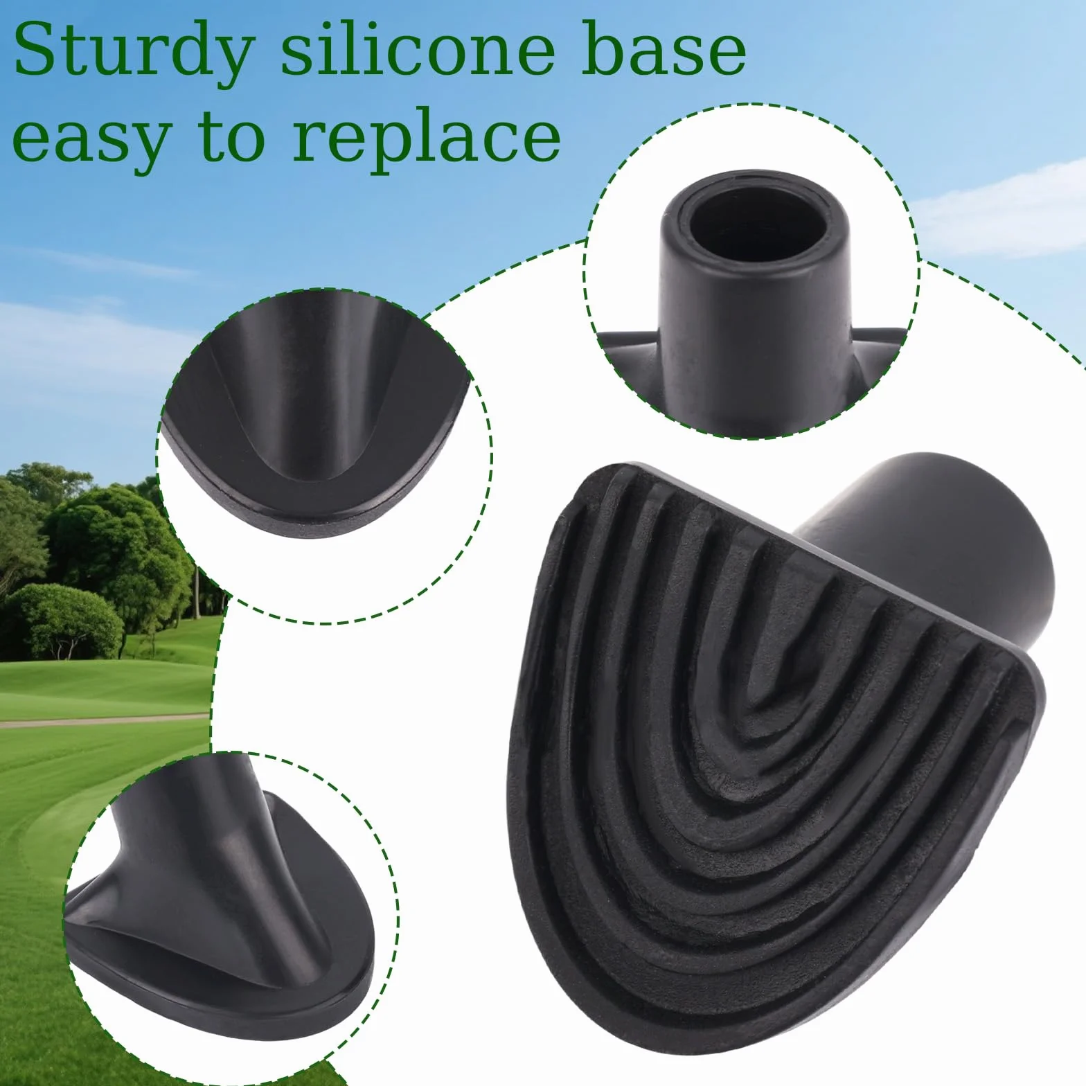Penitue 2pz Supporti Sacche da Golf, Piedini di Ricambio in Silicone