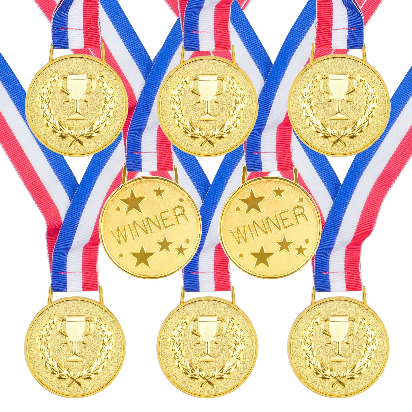 Medaglie Bambini Personalizzate 8 Pezzi, Medaglie Premiazioni Oro per Sport Scuola Compleanni